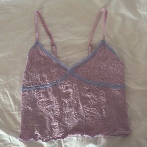 Urban outfitters out from under purple and blue lace tank!